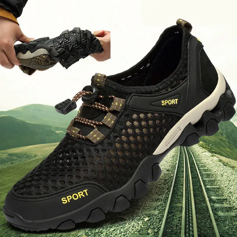 PUPUDA Outdoor Shoes Men Good Quality Hiking Sneakers Men Mesh Casual Mountain Climbing Shoes Male Slip On Sneakers Men
PUPUDA Outdoor Shoes Men Good Quality Hiking Sneakers Men Mesh Casual Mountain Climbing Shoes Male Slip On Sneakers Men