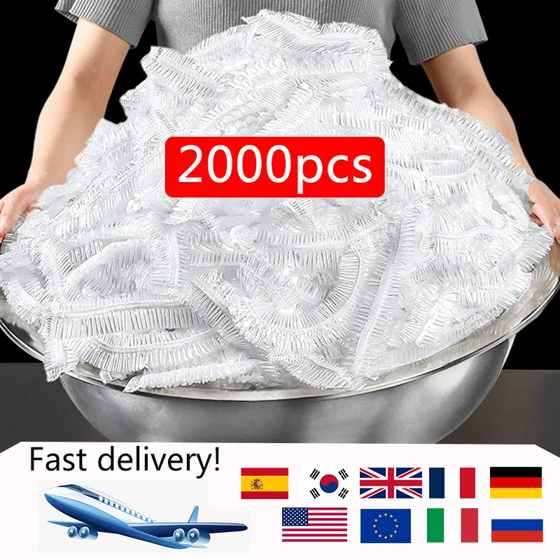 Одноразовая пищевая крышка, пластиковая оберточная пленка для фруктов, пищевые пакеты, эластичная пластиковая оберточная пленка, контейне...