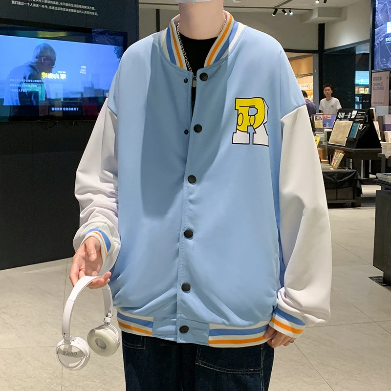 Autumn Men's Casual Bomber Jacket Fashion Male embroidery veste americaine baseball Jacket Letter Print jaqueta masculina homme
Autumn Men's Casual Bomber Jacket Fashion Male embroidery veste americaine baseball Jacket Letter Print jaqueta masculina homme