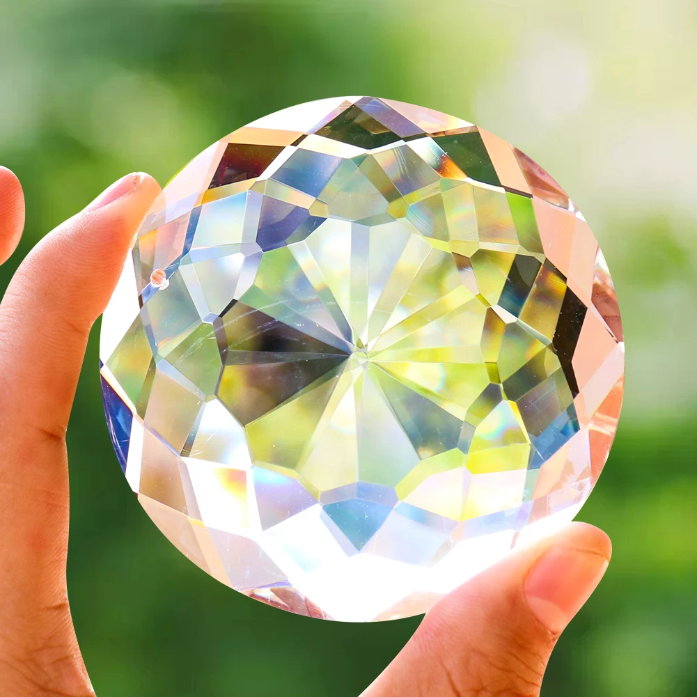 75MM Clear Sunflower Mandala Crystal Chandelier Faceted Prism Glass Rainbow Sun Catcher DIY Wedding Hotel Ceiling Lighting Decor
75MM Clear Sunflower Mandala Crystal Chandelier Faceted Prism Glass Rainbow Sun Catcher DIY Wedding Hotel Ceiling Lighting Decor