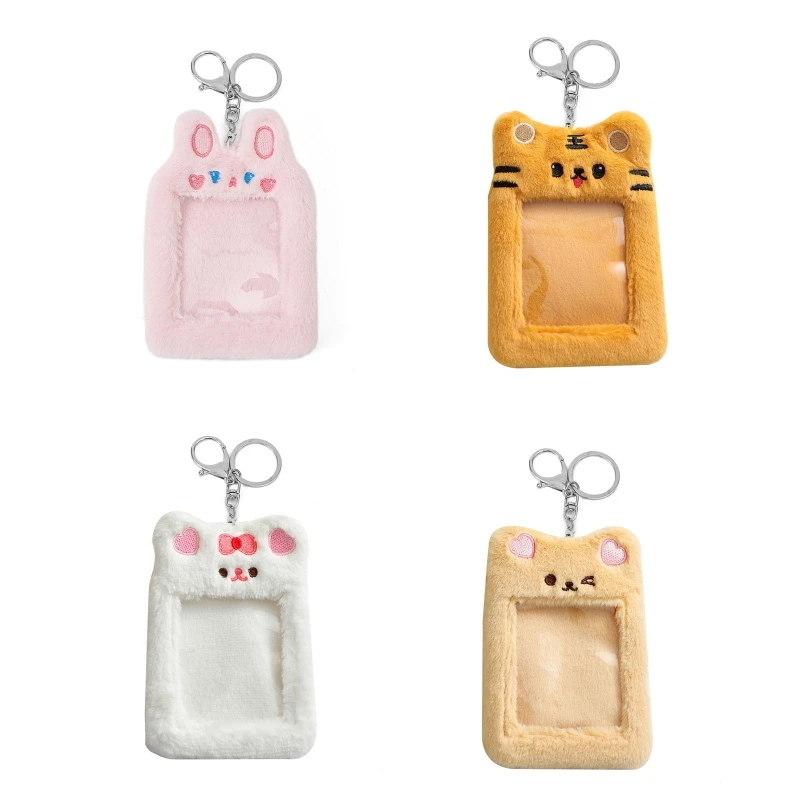 63HC Cute Bear Plush Photocard Holder Credit ID Bank Card Keychains Bus Cards Protective Case Photo Sleeves Stationery
63HC Cute Bear Plush Photocard Holder Credit ID Bank Card Keychains Bus Cards Protective Case Photo Sleeves Stationery