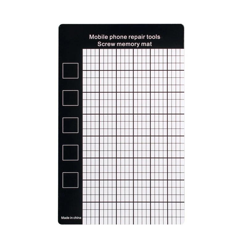 Screw Repair Magnetic Mat with Scale Grid 9x14.5cm for Drop of Electronics Phone Pad Tablet Laptop Repair Tool Drop Shipping
Screw Repair Magnetic Mat with Scale Grid 9x14.5cm for Drop of Electronics Phone Pad Tablet Laptop Repair Tool Drop Shipping