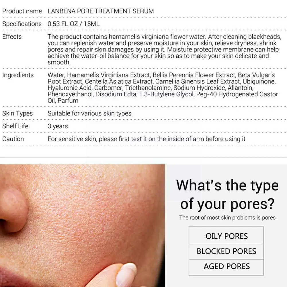 Lanbena Pore Shrinking Liquid Remove Blackheads And Whiteheads In Acne Deep Cleansing For Men And Women Q7y1
Lanbena Pore Shrinking Liquid Remove Blackheads And Whiteheads In Acne Deep Cleansing For Men And Women Q7y1