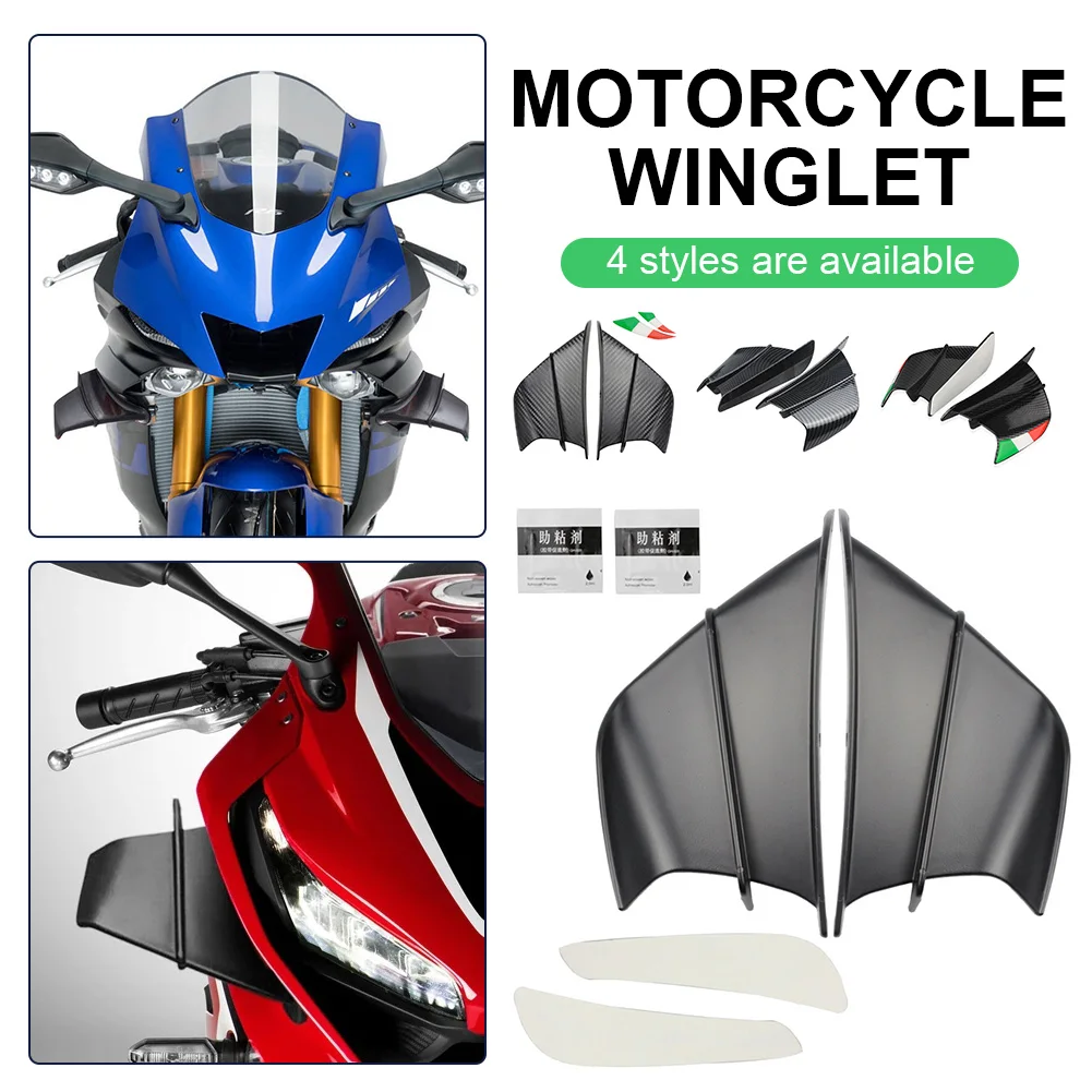 Motorcycle Front Spoiler Winglet Aerodynamic Wing Kit Spoiler For Yamaha YZF R1 R6 R25 BMW S1000RR Motorcycle Accessories
Motorcycle Front Spoiler Winglet Aerodynamic Wing Kit Spoiler For Yamaha YZF R1 R6 R25 BMW S1000RR Motorcycle Accessories