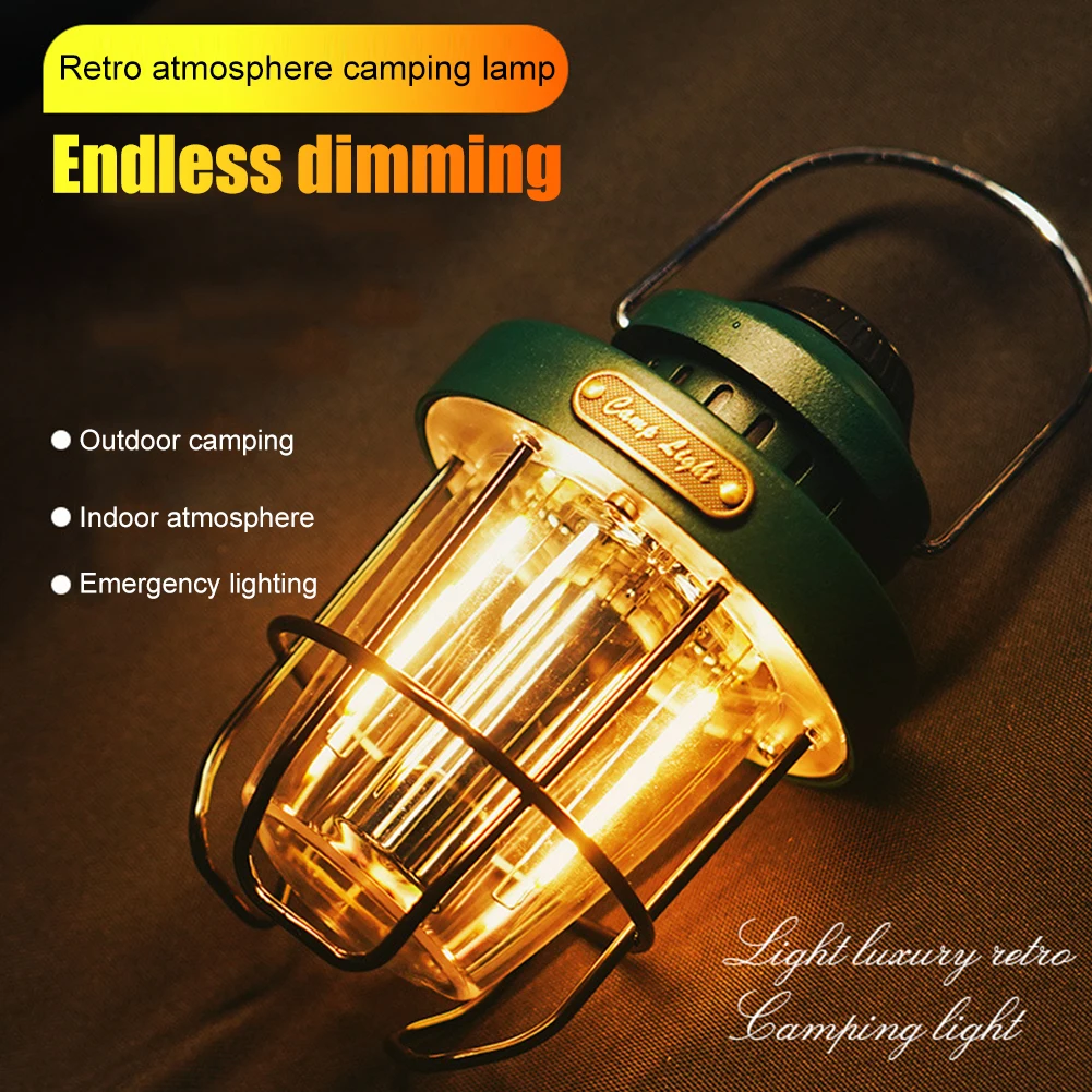 

2000 MAh Battery LED Camping Light USB Rechargeable Bulb For Outdoor Tent Lamp Portable Lanterns Emergency Lights For BBQ Hiking