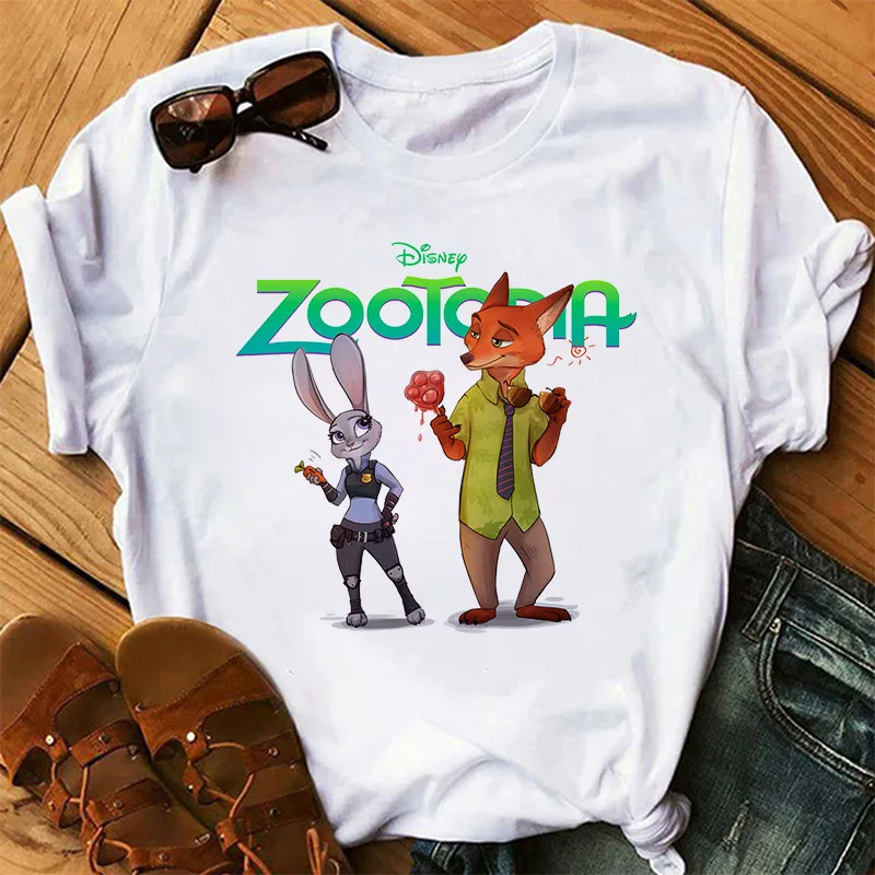 Harajuku Disney Zootopia Cartoon T-shirts Women Summer Casual Tops Ladies Kawaii Fashion Graphic Tee Loose Short Sleeve Tshirts
Harajuku Disney Zootopia Cartoon T-shirts Women Summer Casual Tops Ladies Kawaii Fashion Graphic Tee Loose Short Sleeve Tshirts