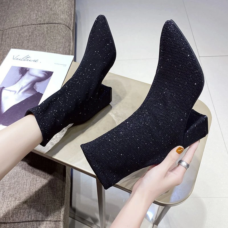 Boots 2022 autumn and winter new fashion casual non-slip flash diamond sequined short boots female women shoes botines chelsea
Boots 2022 autumn and winter new fashion casual non-slip flash diamond sequined short boots female women shoes botines chelsea