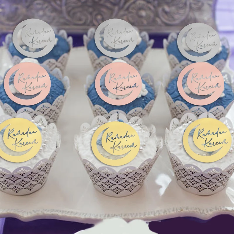 5Pcs Ramadan Kareem Acrylic Cupcake Topper Rose Gold Eid Mubarak Cake Topper Islamic Muslim Festival Party Cake DIY Decoration
5Pcs Ramadan Kareem Acrylic Cupcake Topper Rose Gold Eid Mubarak Cake Topper Islamic Muslim Festival Party Cake DIY Decoration