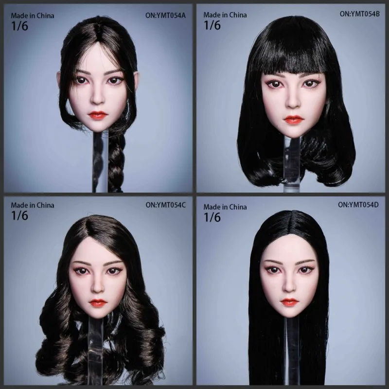 YMTOYS YMT054 1/6 Female Head Sculpt Carving Model Fit 12'' Soldier Action Figure Body Dolls for Hobby Collection
YMTOYS YMT054 1/6 Female Head Sculpt Carving Model Fit 12'' Soldier Action Figure Body Dolls for Hobby Collection