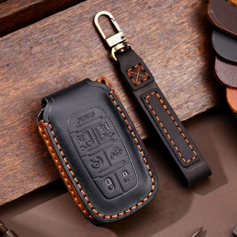 For Leather Car Key Case Cover Fob Protector Keychain Accessories for Chrysler Grand Voyager Phev Remote Keyring Holder Bag
For Leather Car Key Case Cover Fob Protector Keychain Accessories for Chrysler Grand Voyager Phev Remote Keyring Holder Bag
