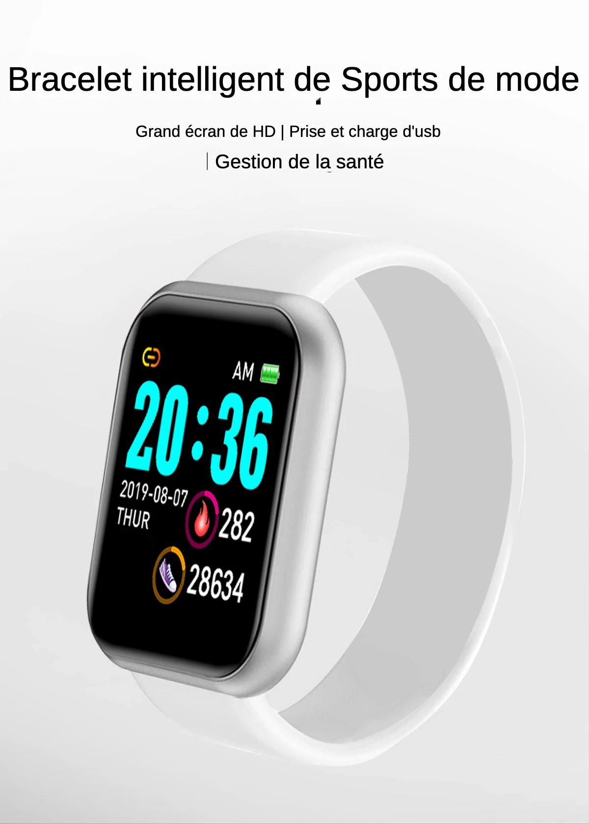 Y68 Bluetooth Multifunctional Smart Watch, Heart Rate Blood Pressure Oxygen Monitor and Reminder, Unisex
Y68 Bluetooth Multifunctional Smart Watch, Heart Rate Blood Pressure Oxygen Monitor and Reminder, Unisex