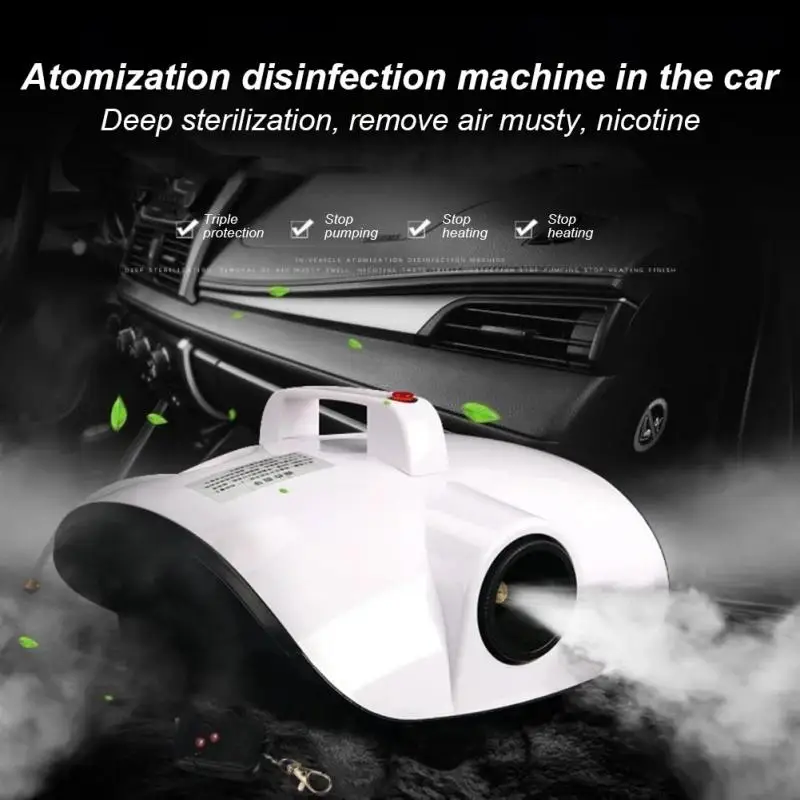 Electric Sanitizer Sprayers 1500W Indoor Car High Temperature Atomization Disinfection Formaldehyde Odor Scavenger Spray Machine
Electric Sanitizer Sprayers 1500W Indoor Car High Temperature Atomization Disinfection Formaldehyde Odor Scavenger Spray Machine