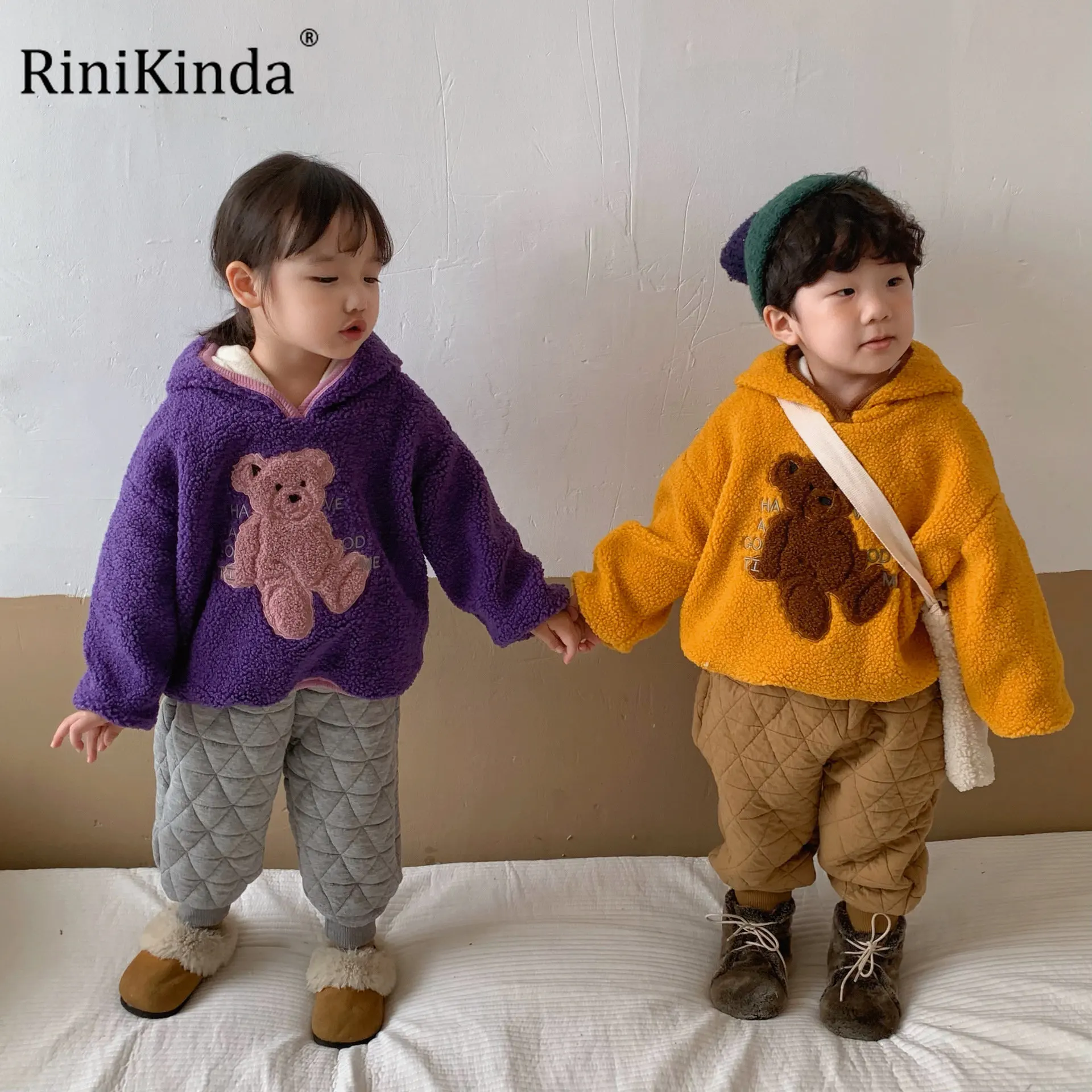 RiniKinda Baby Boys Girls Clothes Winter Autumn Cute Hoodies Korean Kids Hoodie Thicken Fleece Sweatshirt Children's Clothing
RiniKinda Baby Boys Girls Clothes Winter Autumn Cute Hoodies Korean Kids Hoodie Thicken Fleece Sweatshirt Children's Clothing