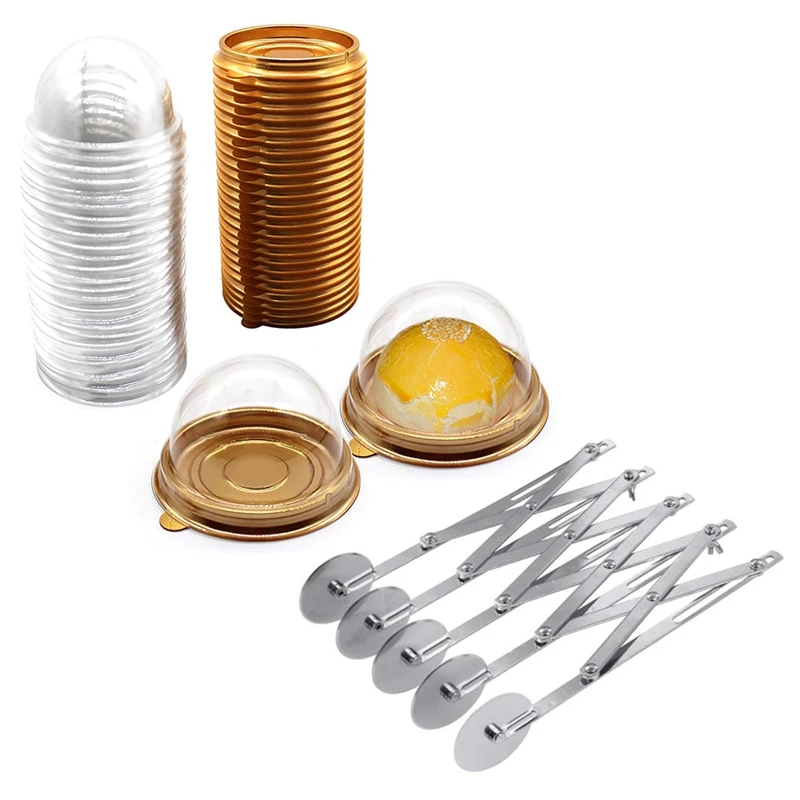 1X 5-Wheel Pastry Cutter Pizza Cutter Multi Wheel Dough Cutters & 50 PC Mooncake Box Muffin Pod Dome Muffin
1X 5-Wheel Pastry Cutter Pizza Cutter Multi Wheel Dough Cutters & 50 PC Mooncake Box Muffin Pod Dome Muffin