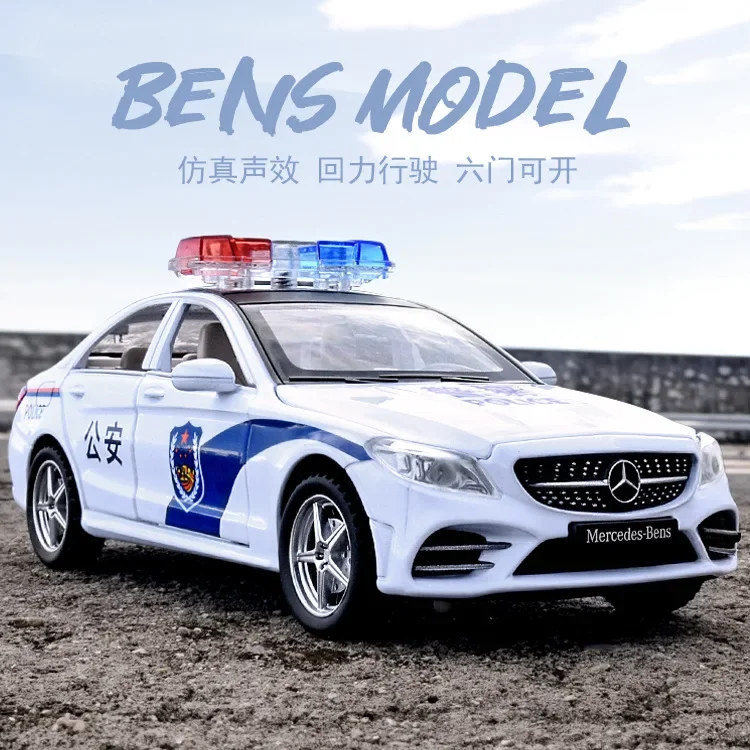 1:32 Mercedes Benz C260 alloy police car model decorations for children's toy collection gifts
1:32 Mercedes Benz C260 alloy police car model decorations for children's toy collection gifts