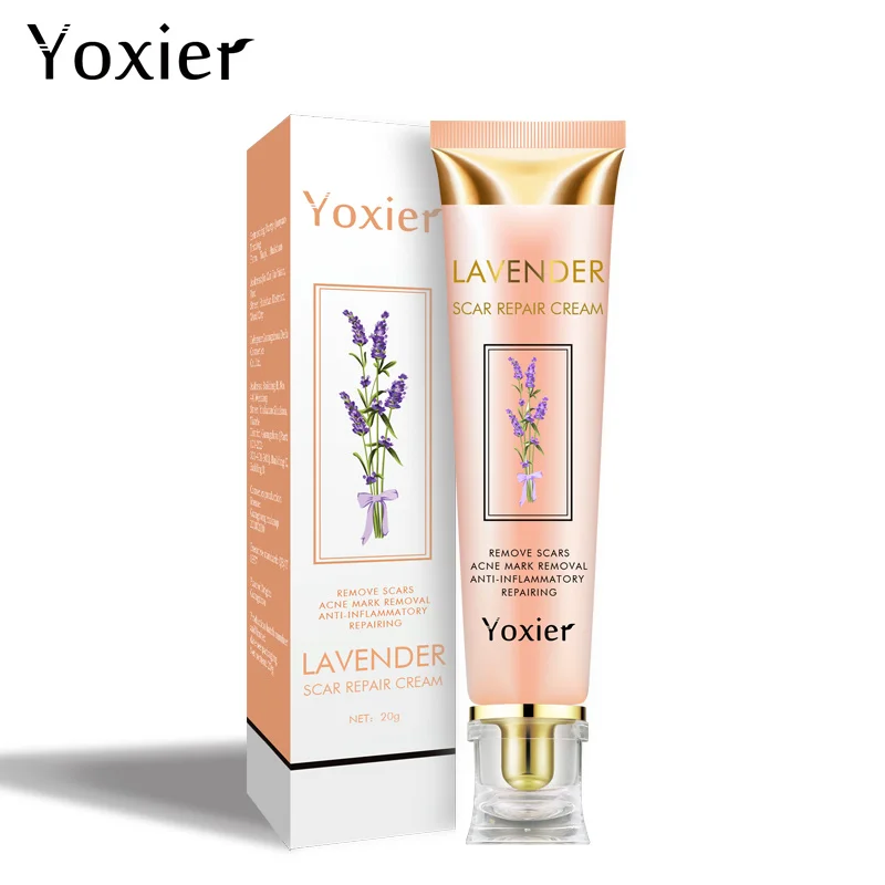 Yoxier Lavender Scar Repair Cream Acne Scar Stretch Marks Anti-allergic Pigmentation Corrector Calm Whitening Skin Care 20g
Yoxier Lavender Scar Repair Cream Acne Scar Stretch Marks Anti-allergic Pigmentation Corrector Calm Whitening Skin Care 20g