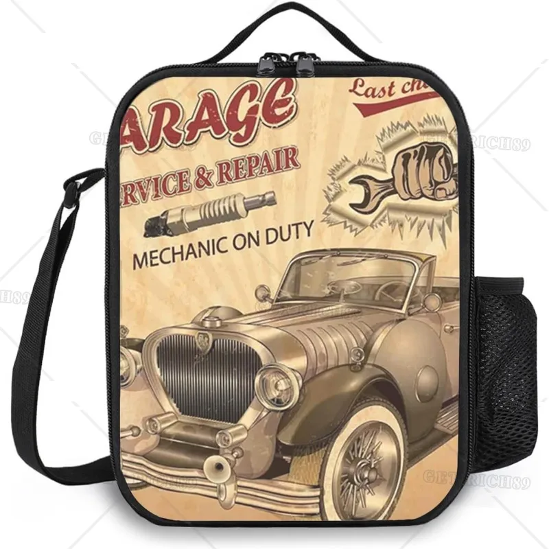 Car Garage Repair Phrase Faded Vintage Insulated Lunch Box for Adult Men Women Durable Reusable Lunch Bag with Pocket
Car Garage Repair Phrase Faded Vintage Insulated Lunch Box for Adult Men Women Durable Reusable Lunch Bag with Pocket
