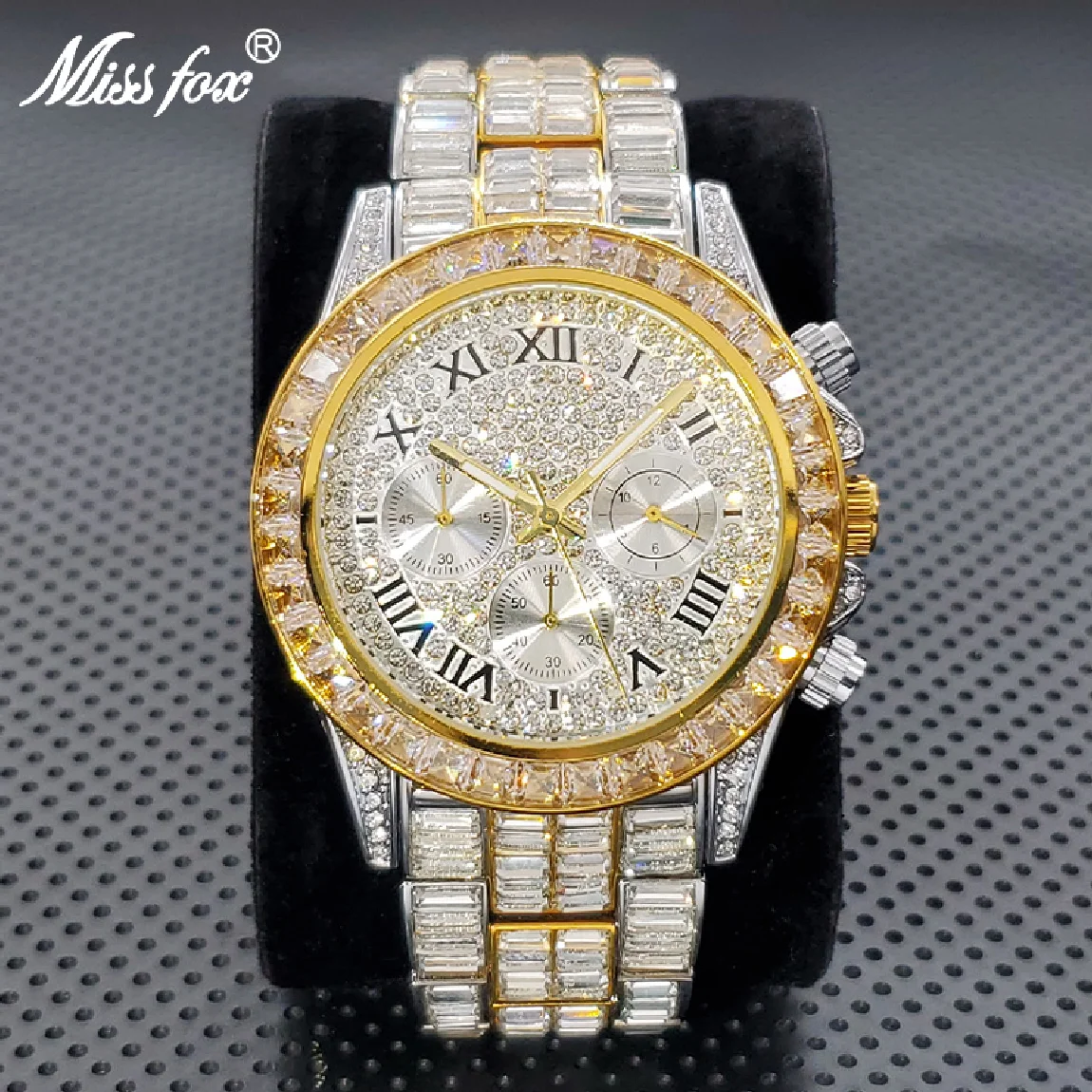 New Luxury Watches For Men High End Steel Bracelet Square Crystal Quartz Watch Hip Hop Chronograph Waterproof Man Clock Hot Sale
New Luxury Watches For Men High End Steel Bracelet Square Crystal Quartz Watch Hip Hop Chronograph Waterproof Man Clock Hot Sale