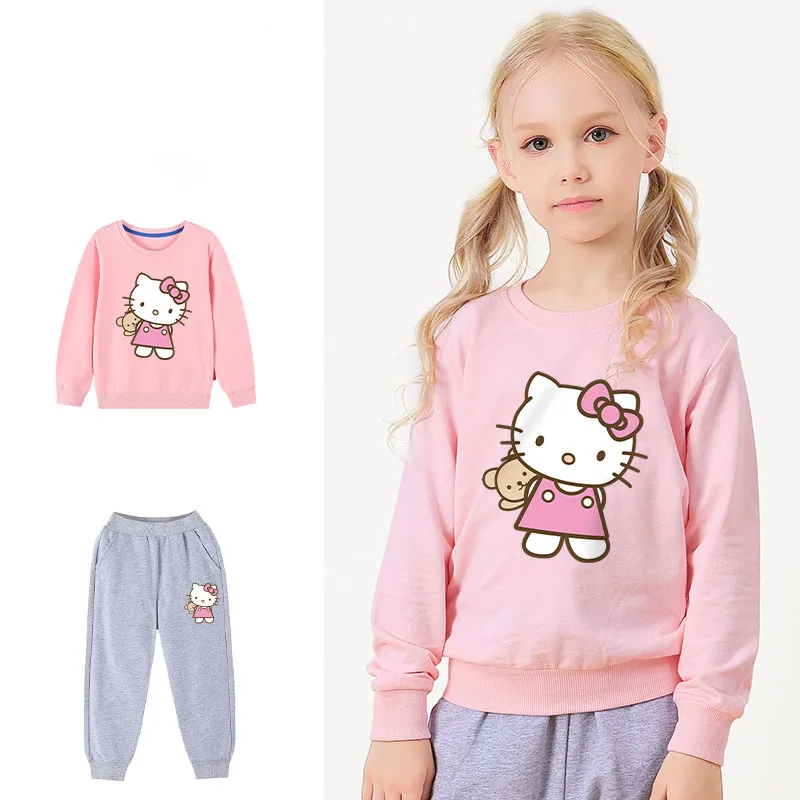 100% хлопок Kawaii Sanrio Детский свитшот костюм Hello Kitty Аксессуары симпатичная аниме дном рубашка Игрушки для девочек подарок 
100% хлопок Kawaii Sanrio Детский свитшот костюм Hello Kitty Аксессуары симпатичная аниме дном рубашка Игрушки для девочек подарок
