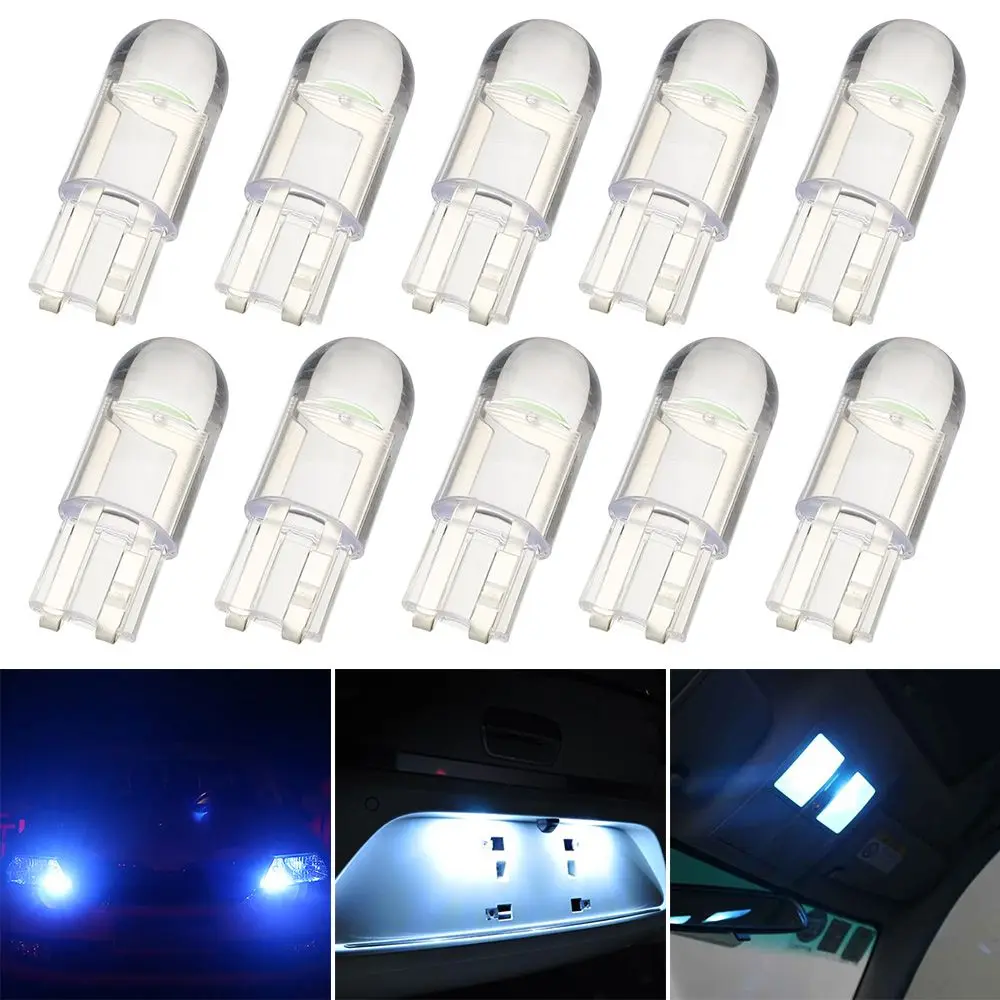 10Pcs T10 12V W5W Led Car Light COB Glass 6000K White Auto License Plate Lamp Dome Read DRL Bulb Side Light Replacement
10Pcs T10 12V W5W Led Car Light COB Glass 6000K White Auto License Plate Lamp Dome Read DRL Bulb Side Light Replacement