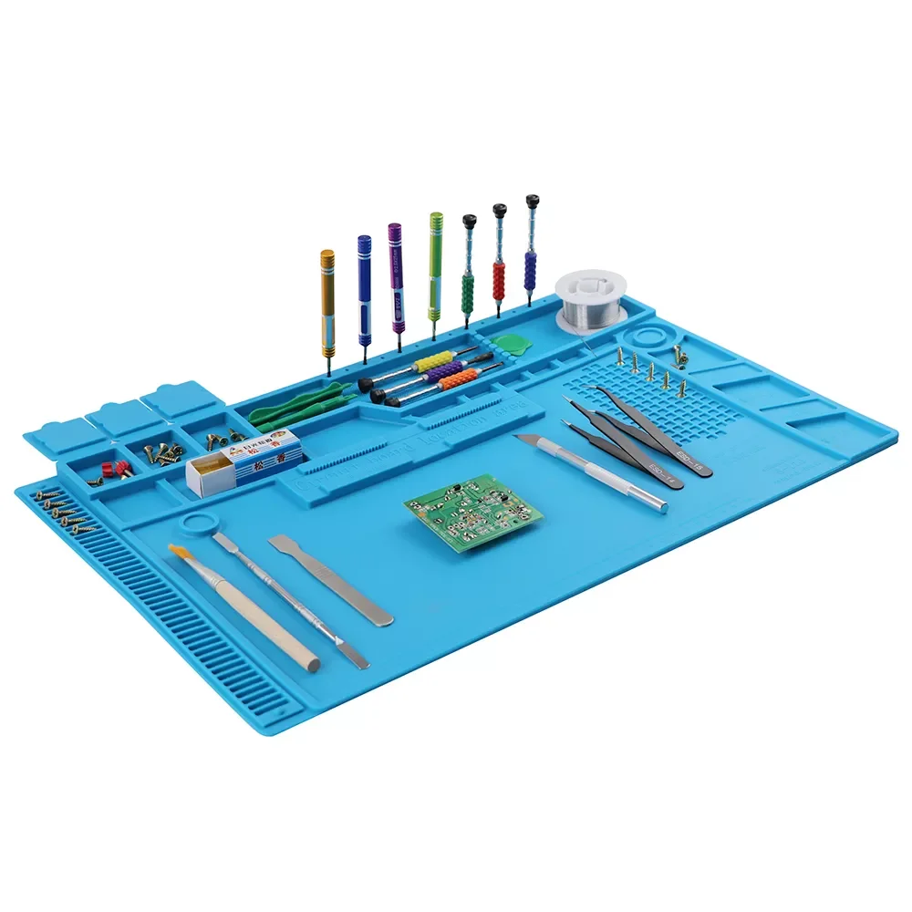 ESD Heat Insulation Working Mat Heat-resistant BGA Soldering Station Repair Insulation Pad Insulator Pad Maintenance Platform
ESD Heat Insulation Working Mat Heat-resistant BGA Soldering Station Repair Insulation Pad Insulator Pad Maintenance Platform