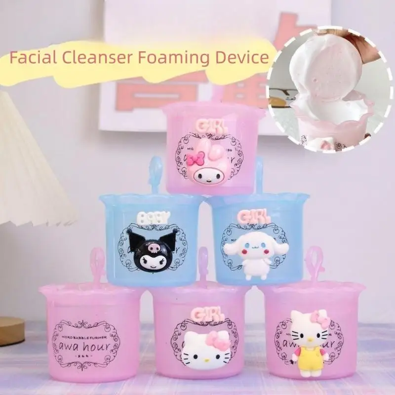 Sanrio Cinnamoroll Hello Kitty очищающее устройство для лица, пенообразователь, милая бутылка для очищения лица с мультяшным рисунком, подарок кавайным девушкам 
Sanrio Cinnamoroll Hello Kitty очищающее устройство для лица, пенообразователь, милая бутылка для очищения лица с мультяшным рисунком, подарок кавайным девушкам