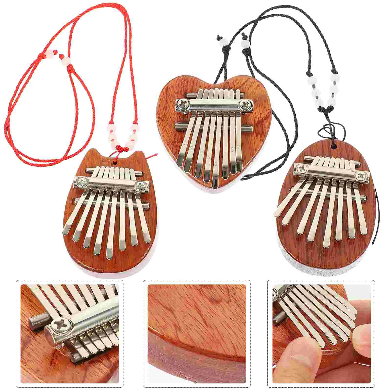 3pcs Wooden Mini Kalimba Professional 8-Note Thumb Piano Portable Thumb Piano Finger Instrument
3pcs Wooden Mini Kalimba Professional 8-Note Thumb Piano Portable Thumb Piano Finger Instrument