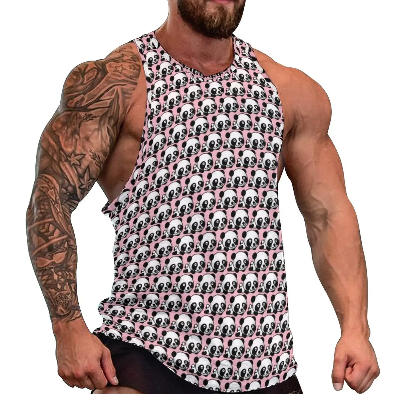 Pink Panda Tank Top Man Cute Animal Print Tops Beach Graphic Gym Streetwear Oversize Sleeveless Vests
Pink Panda Tank Top Man Cute Animal Print Tops Beach Graphic Gym Streetwear Oversize Sleeveless Vests