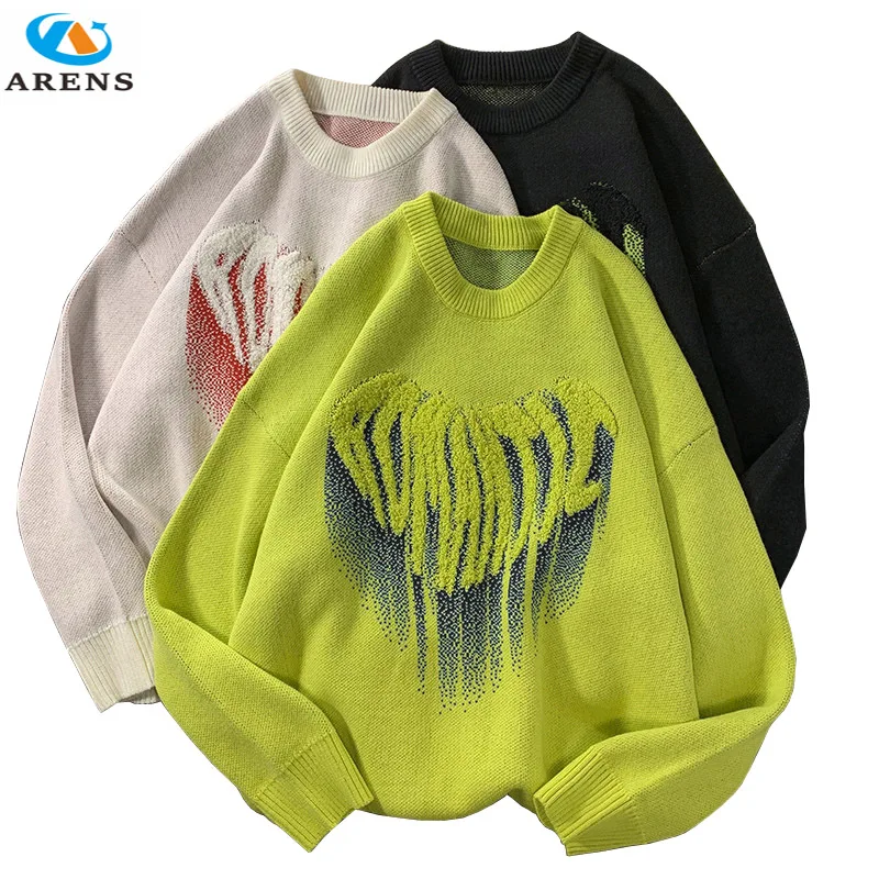 ARENS Sweater Men New Arrivals Harajuku Streetwear Winter Couple Model Love Heart Shape Fashion Hip Hop Oversized Sweaters
ARENS Sweater Men New Arrivals Harajuku Streetwear Winter Couple Model Love Heart Shape Fashion Hip Hop Oversized Sweaters