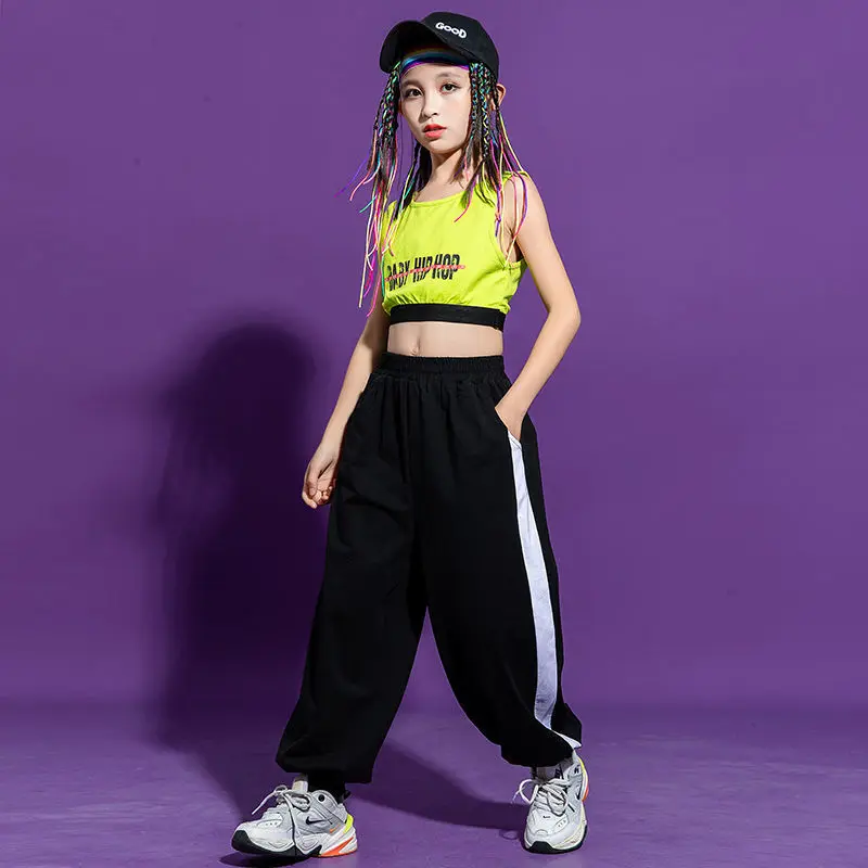 Girls Summer Hip Hop Clothing Sets Green Sleeveless Top+Pants 2Pcs New Kids Casual Loose Sport Outfits Teens Street Wear 3-16Y
Girls Summer Hip Hop Clothing Sets Green Sleeveless Top+Pants 2Pcs New Kids Casual Loose Sport Outfits Teens Street Wear 3-16Y