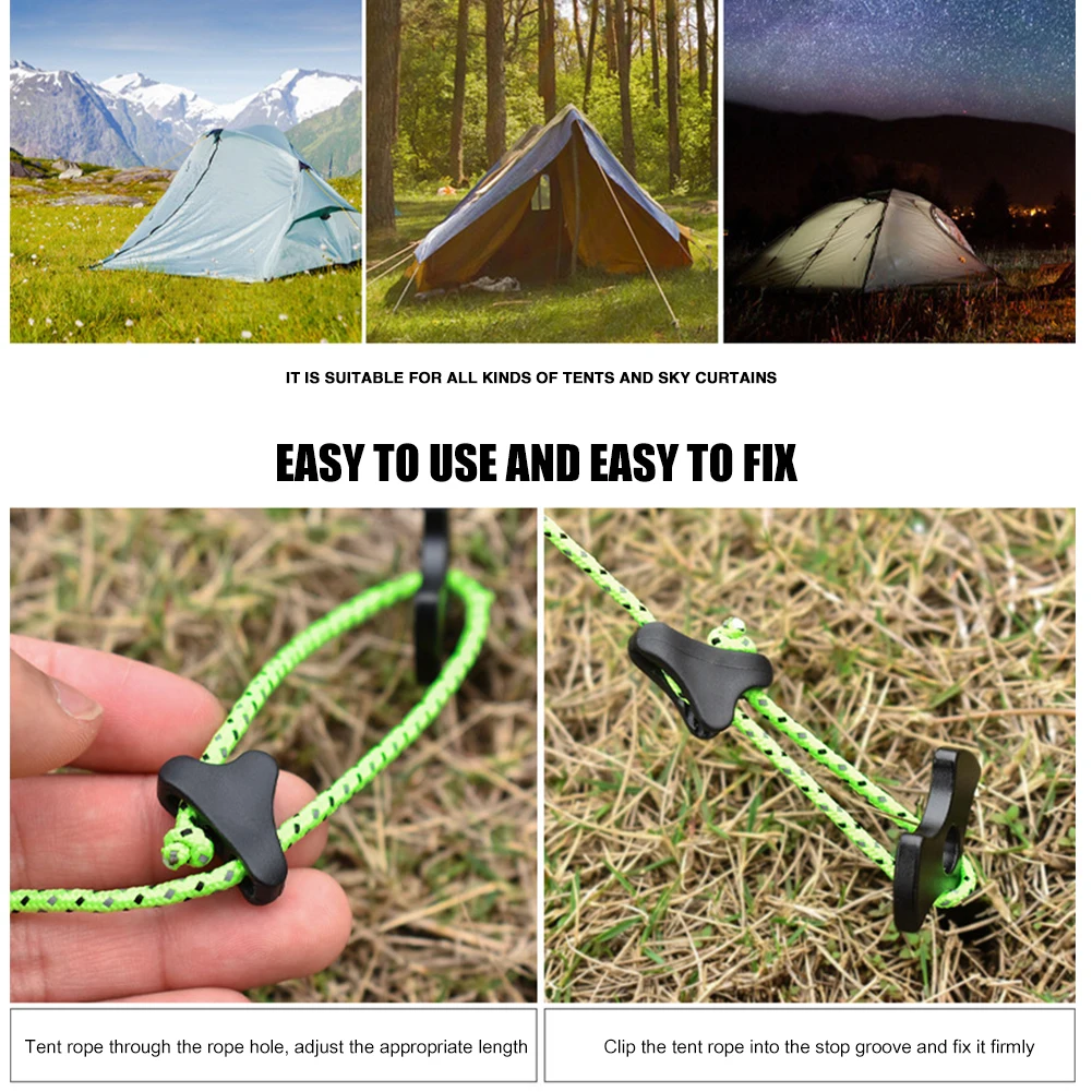 10/20pcs Outdoor Camping Tent Rope Fastener Adjuster Non-Slip Hiking Rope Buckle
10/20pcs Outdoor Camping Tent Rope Fastener Adjuster Non-Slip Hiking Rope Buckle