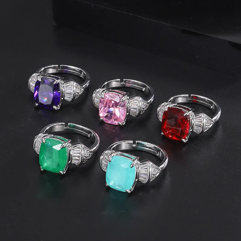 Charms Paraiba Emerald Gemstone Open Adjustable Rings 2022 Trend Vintage Pink Jewelry for Women Wedding Anniversary Friend Gift
Charms Paraiba Emerald Gemstone Open Adjustable Rings 2022 Trend Vintage Pink Jewelry for Women Wedding Anniversary Friend Gift
