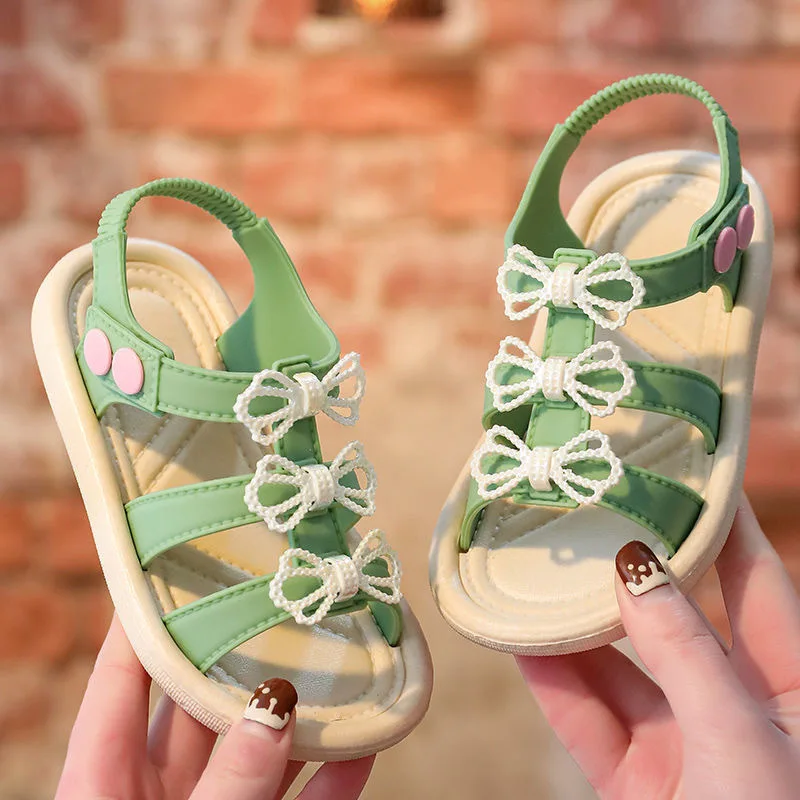Girls Sandals Summer Fashion Bow Tie Princess Shoes Non-slip Soft Bottom Cute Little Girl Middle and Big Children Baby Shoes
Girls Sandals Summer Fashion Bow Tie Princess Shoes Non-slip Soft Bottom Cute Little Girl Middle and Big Children Baby Shoes