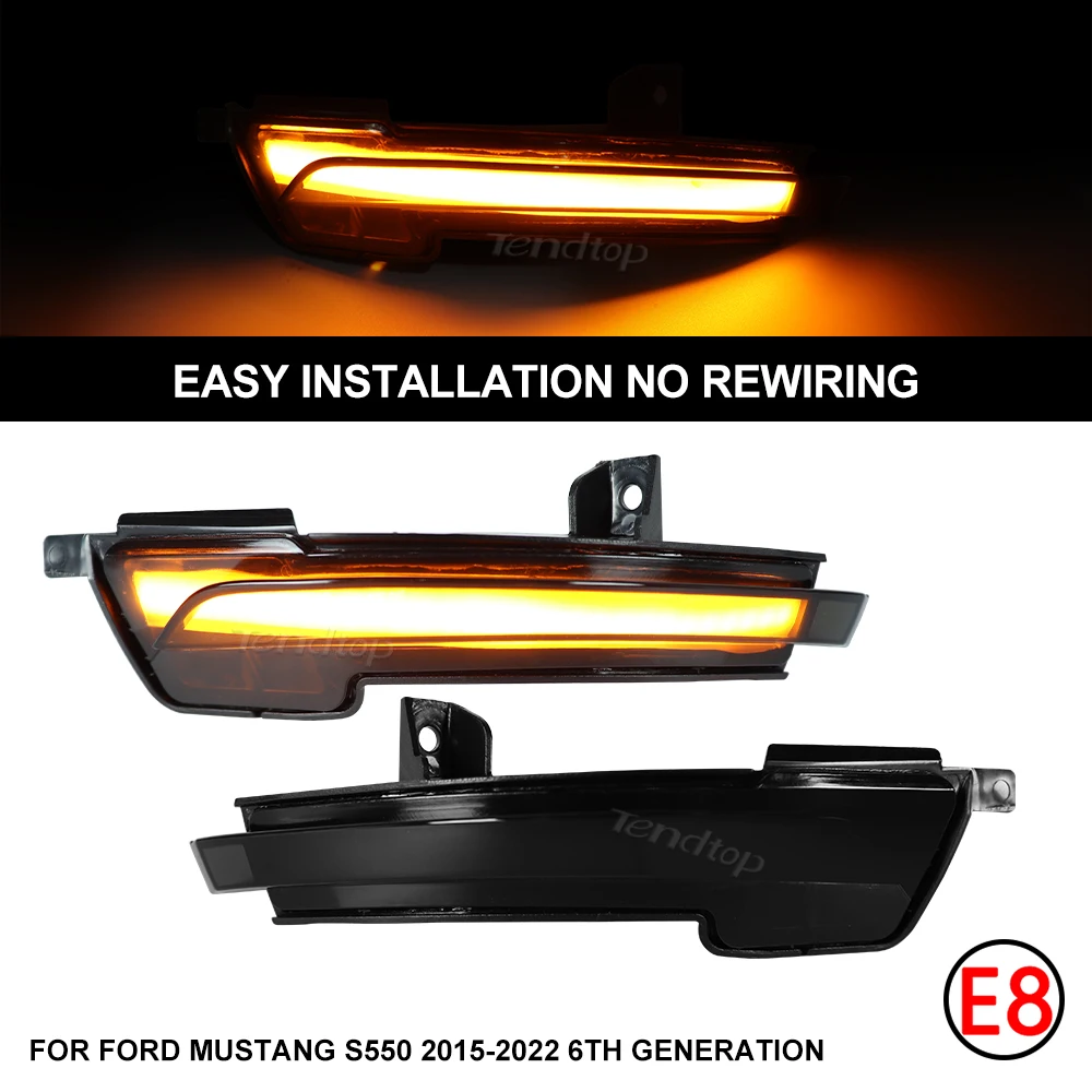 LED Dynamic Side Mirror Turn Signal Light Indicator Blinker Sequential Lamps For Ford Mustang S550 2015-2022
LED Dynamic Side Mirror Turn Signal Light Indicator Blinker Sequential Lamps For Ford Mustang S550 2015-2022