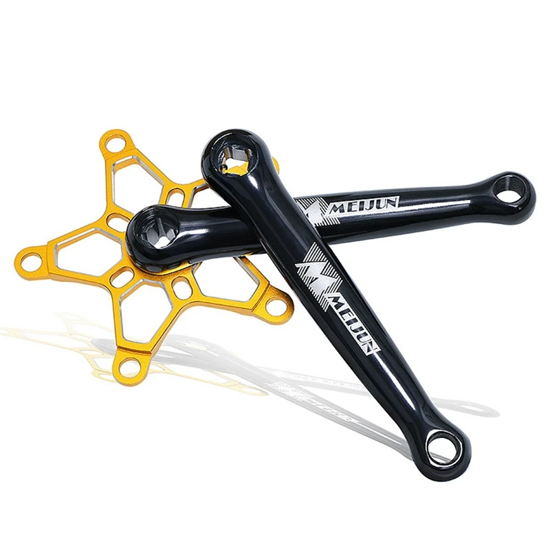 MEIJUN Bicycle Crank Aluminum Alloy Five Hole Modification New Mountain Road Bicycle Tooth Plate Crank Set 
MEIJUN Bicycle Crank Aluminum Alloy Five Hole Modification New Mountain Road Bicycle Tooth Plate Crank Set