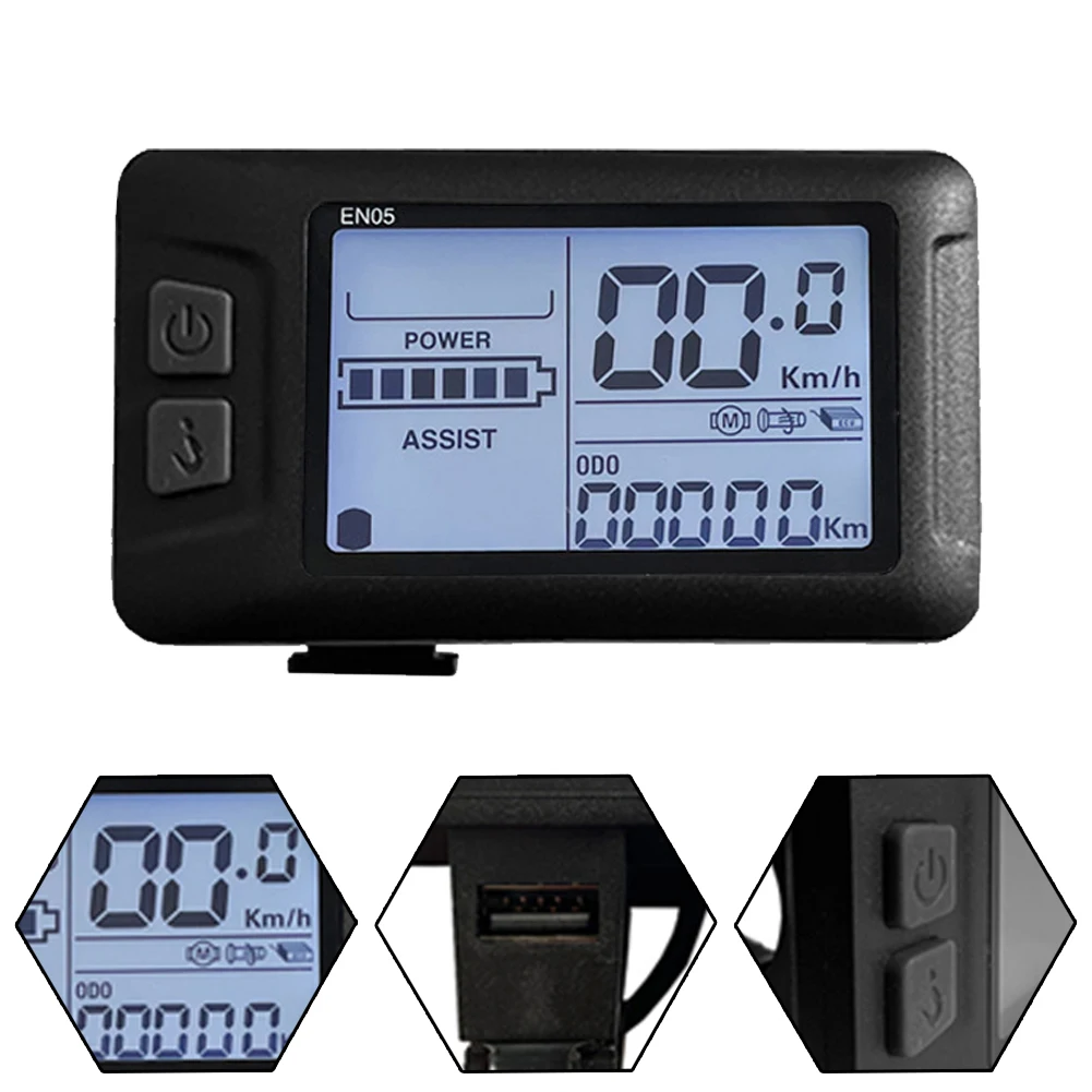 LCD-EN06 USB Display Plastic Material For Ebike W/P Plug JN Controller Mountain Bike 5 Pin Waterproof Connector
LCD-EN06 USB Display Plastic Material For Ebike W/P Plug JN Controller Mountain Bike 5 Pin Waterproof Connector