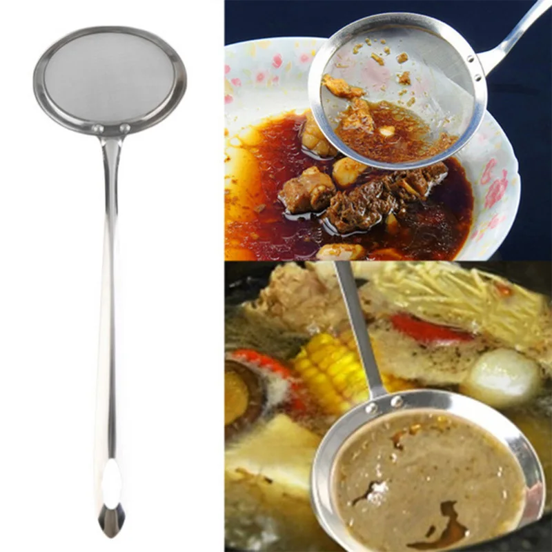 Stainless Steel Fine Filter Oil Leakage Filter Oil Fishing Spoon Hot Pot Soup Colander Small Colander
Stainless Steel Fine Filter Oil Leakage Filter Oil Fishing Spoon Hot Pot Soup Colander Small Colander