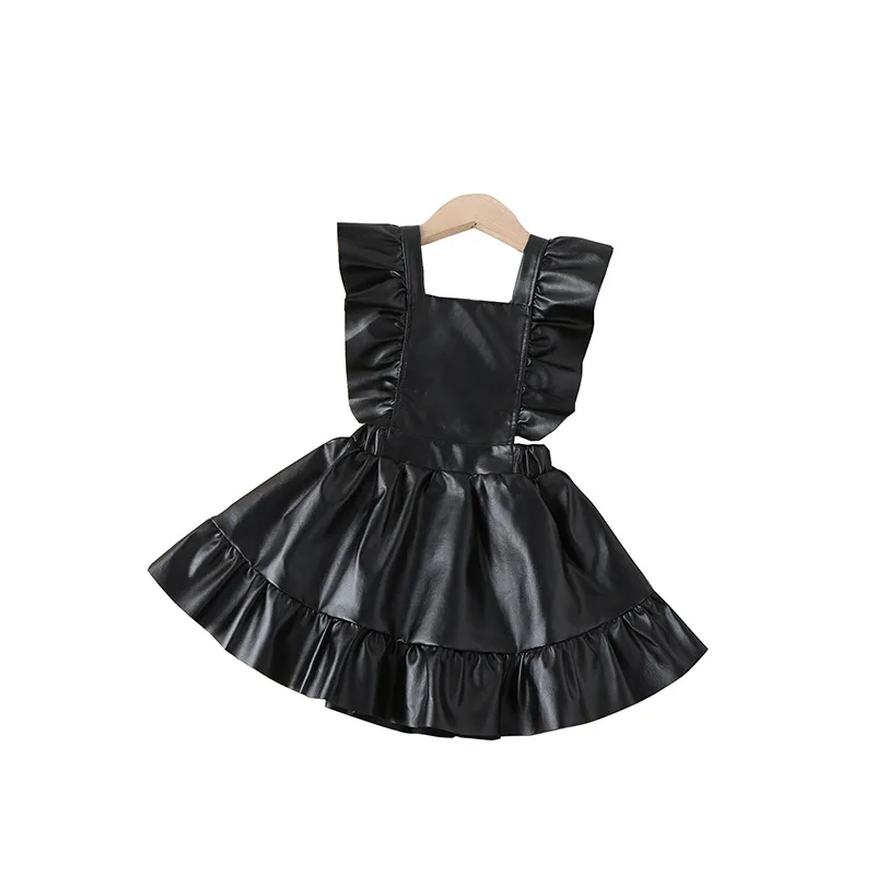 Four Seasons Toddler Wear Sleeveless PU Kids Summer Clothes Square Collar Elastic Waist 2-7 Years Leather Dress For Girls
Four Seasons Toddler Wear Sleeveless PU Kids Summer Clothes Square Collar Elastic Waist 2-7 Years Leather Dress For Girls
