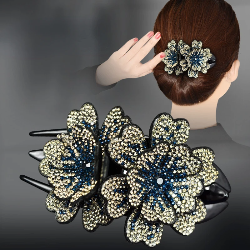 2022 new women's claw clip five-petal flower plate hair claw rhinestone back head high ponytail flower large hair clip chic gift
2022 new women's claw clip five-petal flower plate hair claw rhinestone back head high ponytail flower large hair clip chic gift