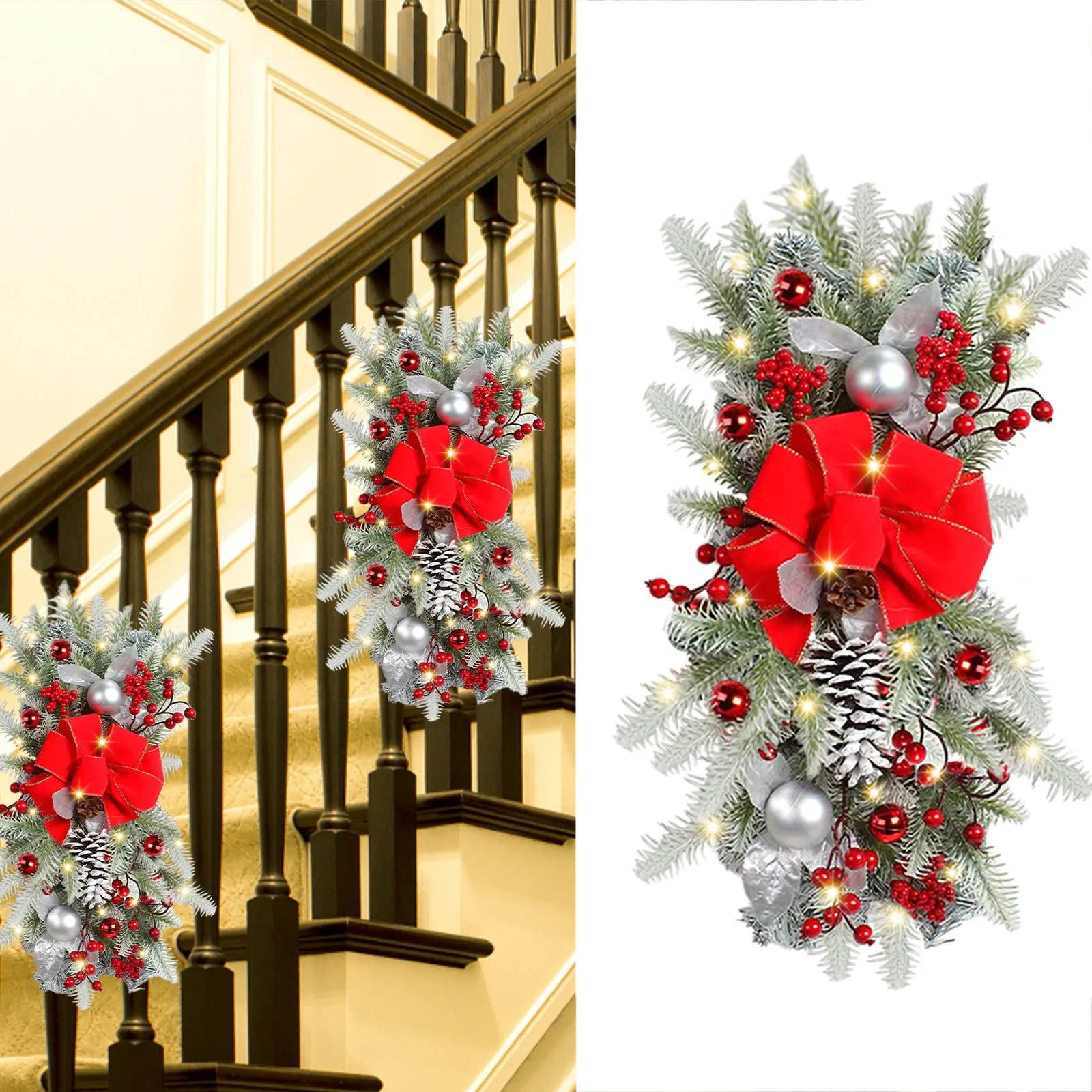 The Cordless Prelit Stairway Trim Christmas Wreaths For Front Door Holiday Wall Window Hanging Ornaments Grapevine Wreath Bulk
The Cordless Prelit Stairway Trim Christmas Wreaths For Front Door Holiday Wall Window Hanging Ornaments Grapevine Wreath Bulk