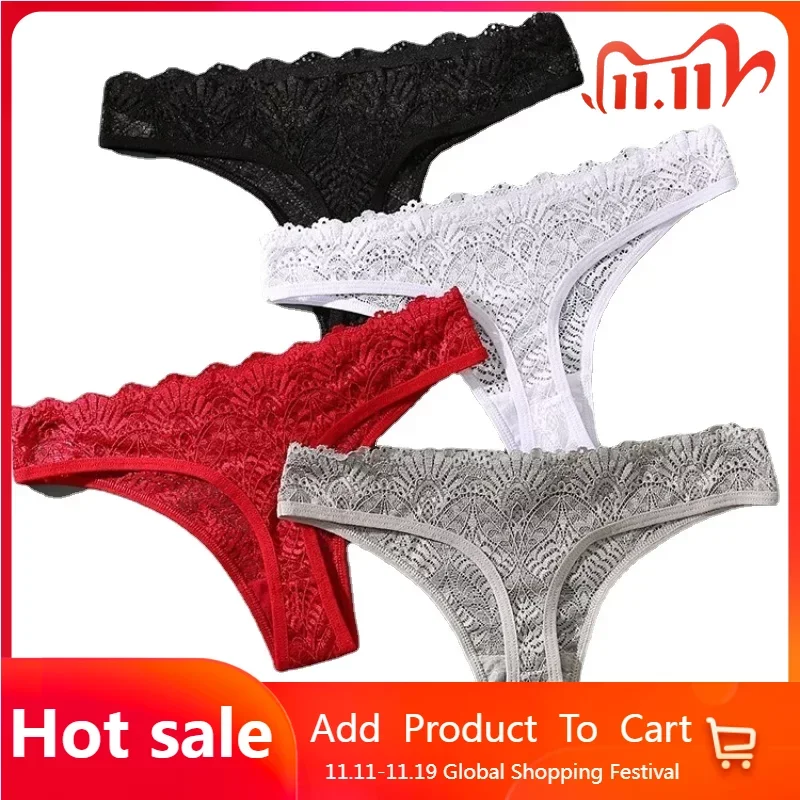 Women Panties Low-waist Panty Underwear Female G String Breathable Lingerie Temptation Embroidery Intimates Sexy Lace Thongs
Women Panties Low-waist Panty Underwear Female G String Breathable Lingerie Temptation Embroidery Intimates Sexy Lace Thongs