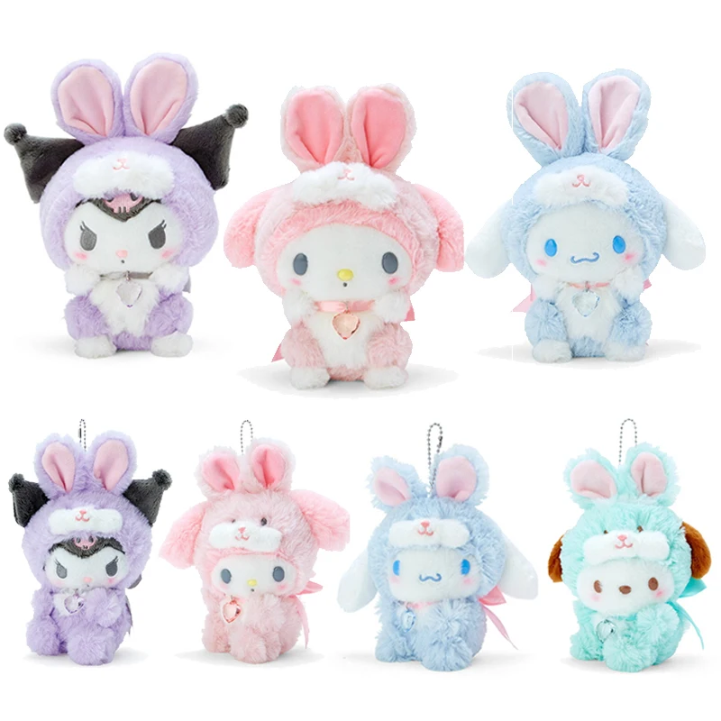 Милый кролик Sanrios Cinnamoroll, мягкая плюшевая кукла, мелодия, любовь, бриллианты, плюшевые украшения для девочек, подвесные игрушки
Милый кролик Sanrios Cinnamoroll, мягкая плюшевая кукла, мелодия, любовь, бриллианты, плюшевые украшения для девочек, подвесные игрушки