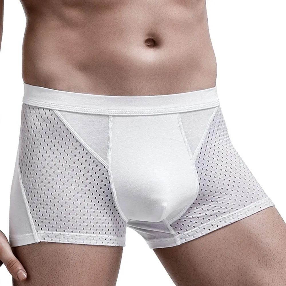Men's Ice Silk Mesh Breathable Underwear Shorts Boxers Trunks Underpants Comfortable Sports Bottom Sport Pants Nightwear Panties
Men's Ice Silk Mesh Breathable Underwear Shorts Boxers Trunks Underpants Comfortable Sports Bottom Sport Pants Nightwear Panties