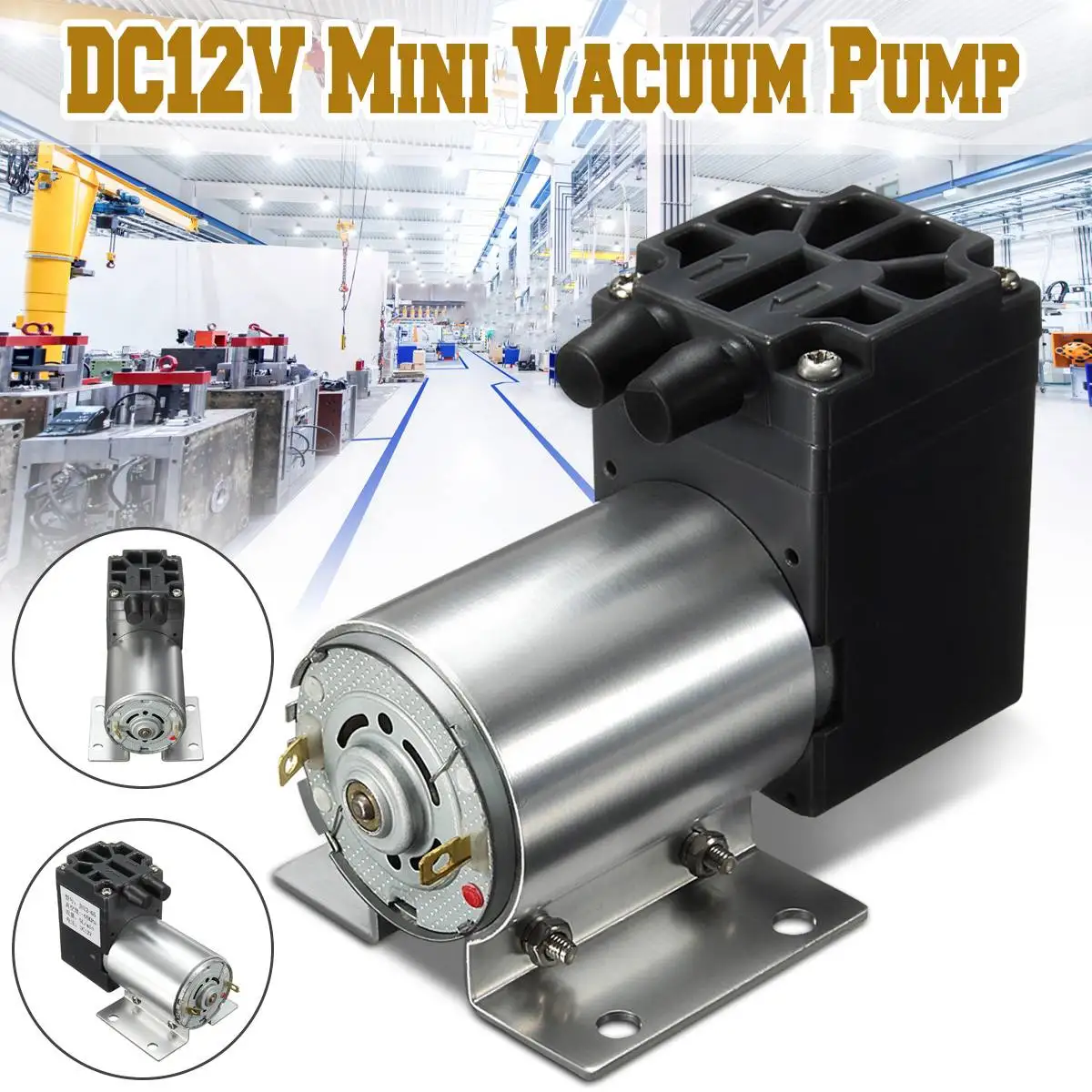 65-120kPa DC12V 6W Micro Vacuum Pump Negative Pressure Suction Pump with Holder for Gas Analysis Sampling Instrumentation
65-120kPa DC12V 6W Micro Vacuum Pump Negative Pressure Suction Pump with Holder for Gas Analysis Sampling Instrumentation