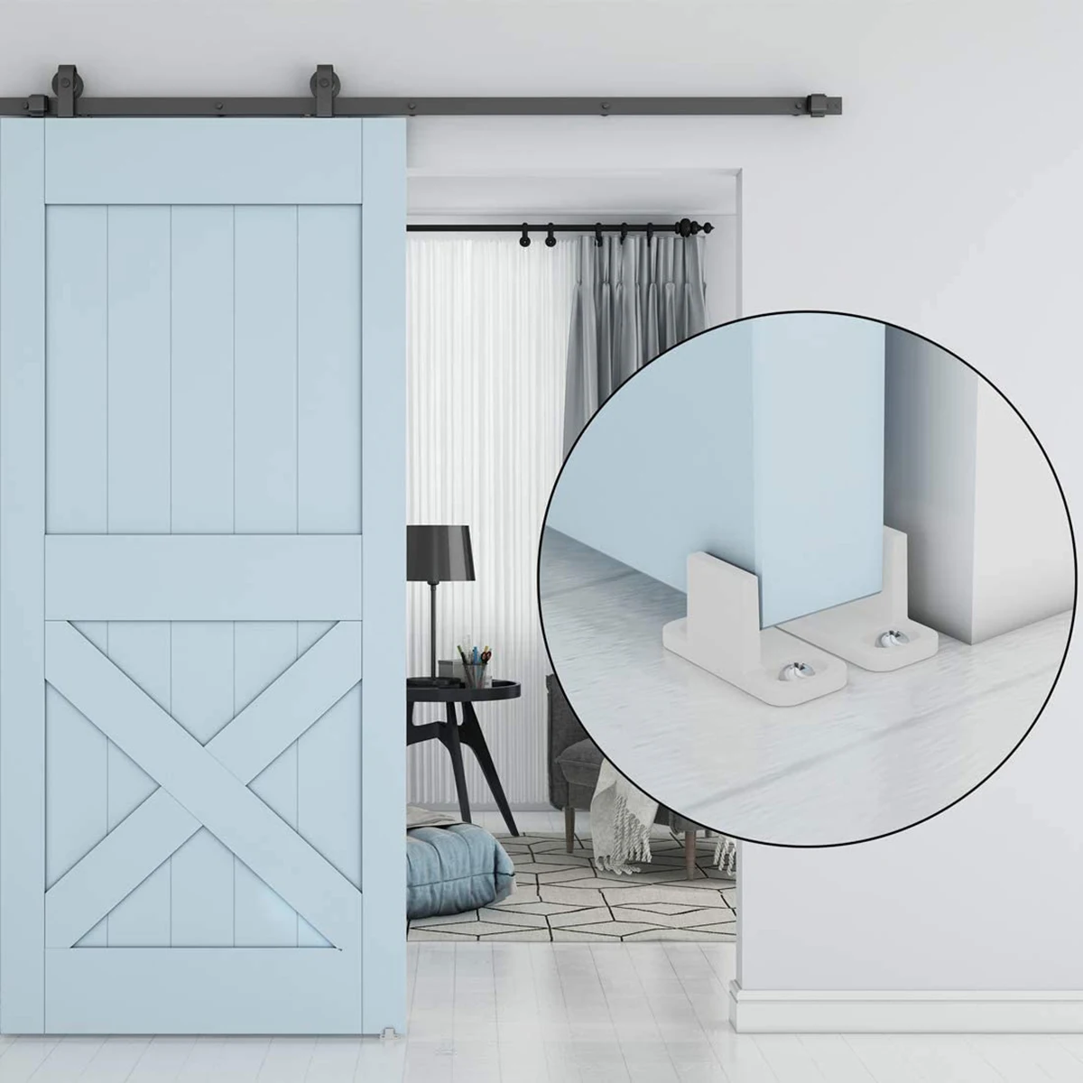 Durable Floor Guide 4.5 x 2 cm 6X/set Adjustable Hardware L-Guide Plastic Replacement For Sliding Barn Door White
Durable Floor Guide 4.5 x 2 cm 6X/set Adjustable Hardware L-Guide Plastic Replacement For Sliding Barn Door White