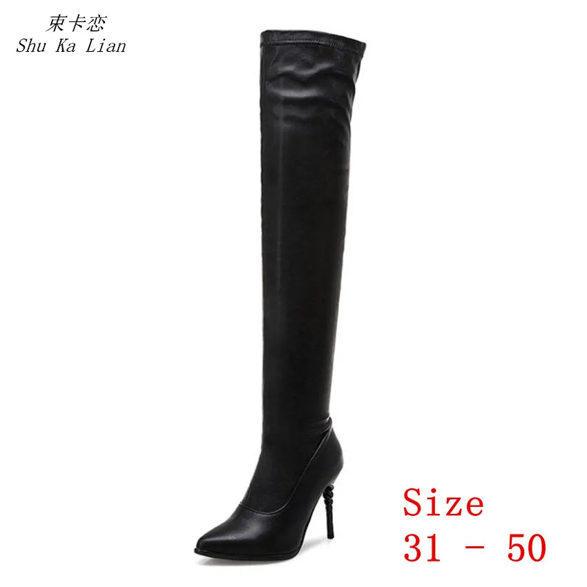 Spring Autumn Women Over the Knee Long Boots High Heel Woman Thigh High Boots Small Plus Size 31 - 50
Spring Autumn Women Over the Knee Long Boots High Heel Woman Thigh High Boots Small Plus Size 31 - 50