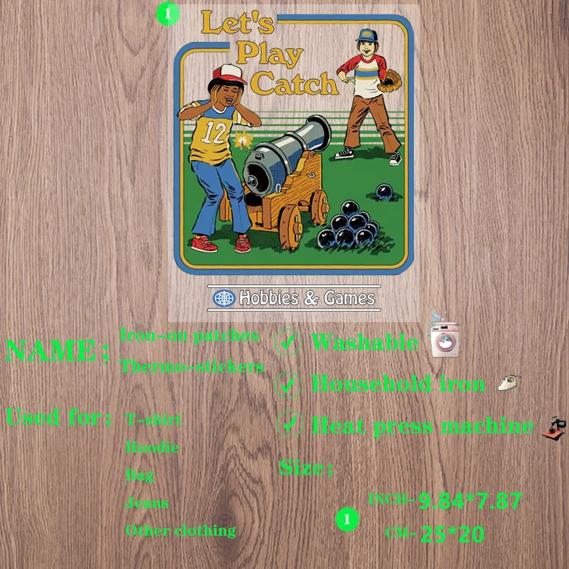 Нашивка с принтом «Давайте играть»
Нашивка с принтом «Давайте играть»