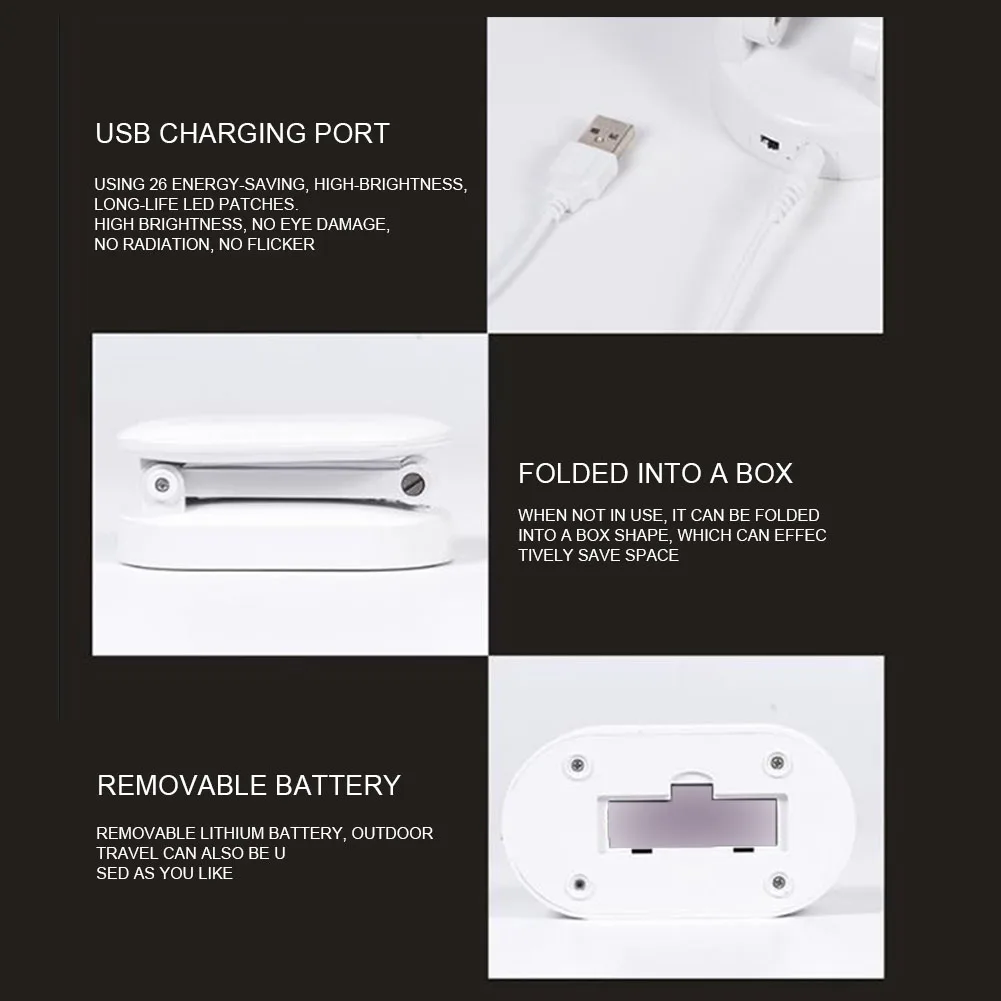 Stepless Dimming Led Table Light Sleeping Office Dormitory Gift Reading Bedsides Foldable Portable USB Rechargeable Home Small
Stepless Dimming Led Table Light Sleeping Office Dormitory Gift Reading Bedsides Foldable Portable USB Rechargeable Home Small