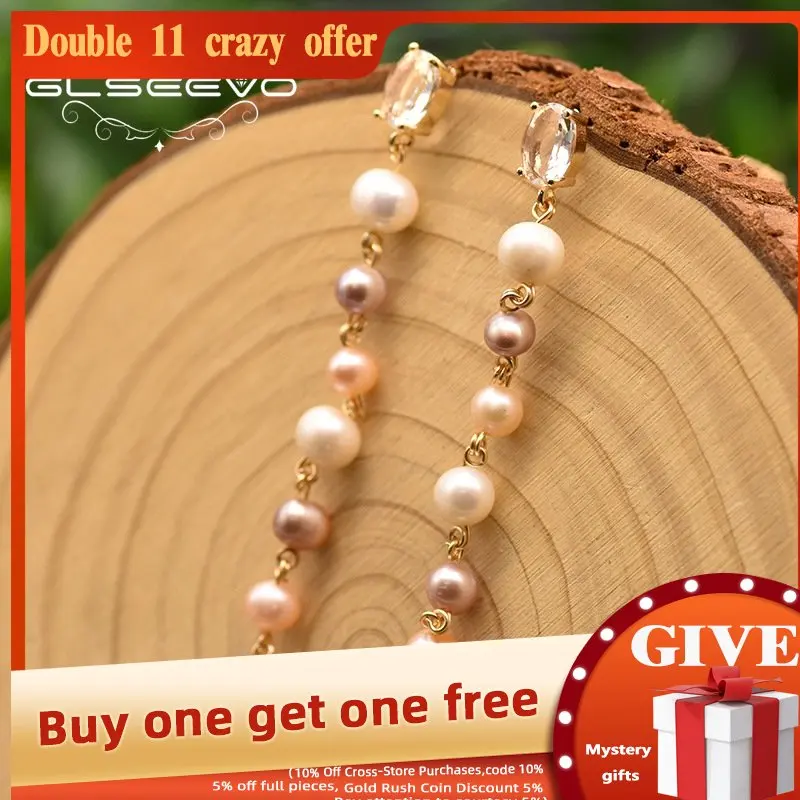 GLSEEVO High Quality Fresh Water Pearl Long Minimalist Earrings For Women Girl Birthday Party Original Design Jewellery GE0839
GLSEEVO High Quality Fresh Water Pearl Long Minimalist Earrings For Women Girl Birthday Party Original Design Jewellery GE0839