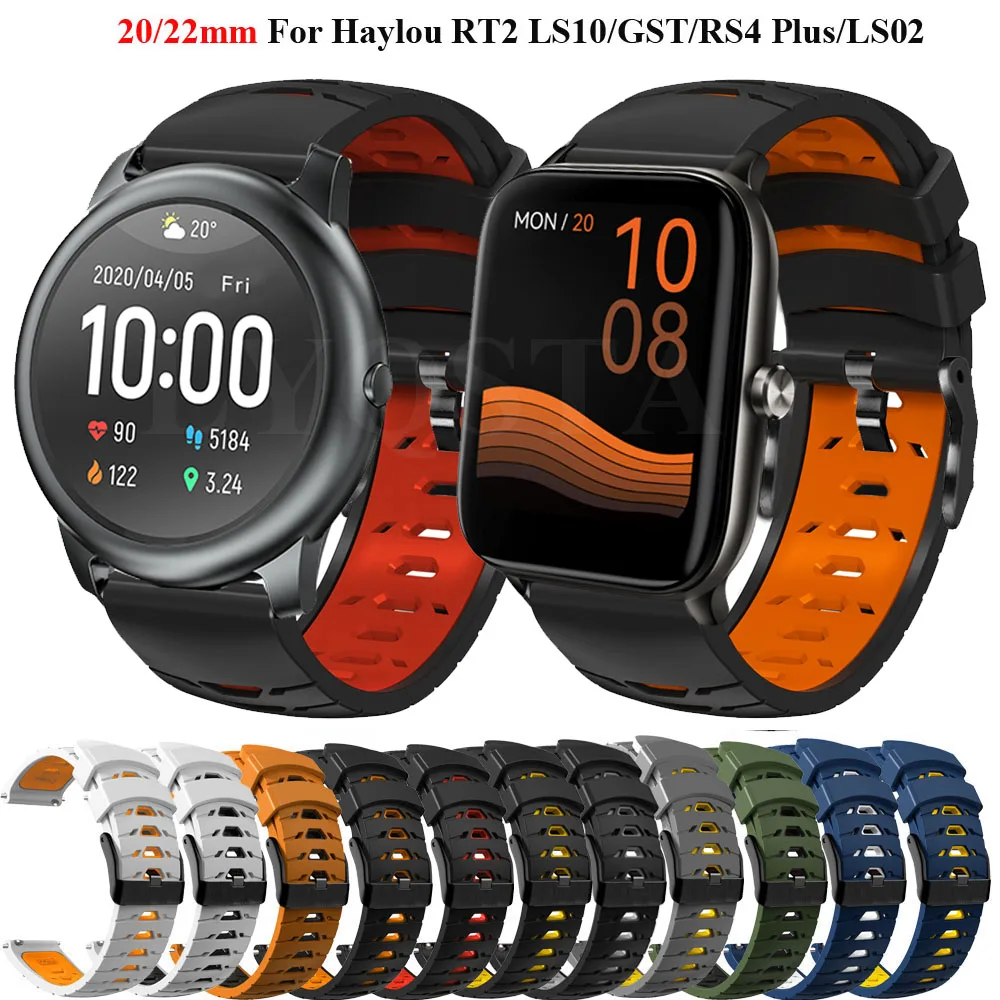 22 20mm Silicone Bracelet For Haylou RS4 LS12/RS4 Plus/LS02 Strap Watchband Wristband For Haylou RS3 LS04/RT LS05S/RT2 LS10/GST
22 20mm Silicone Bracelet For Haylou RS4 LS12/RS4 Plus/LS02 Strap Watchband Wristband For Haylou RS3 LS04/RT LS05S/RT2 LS10/GST